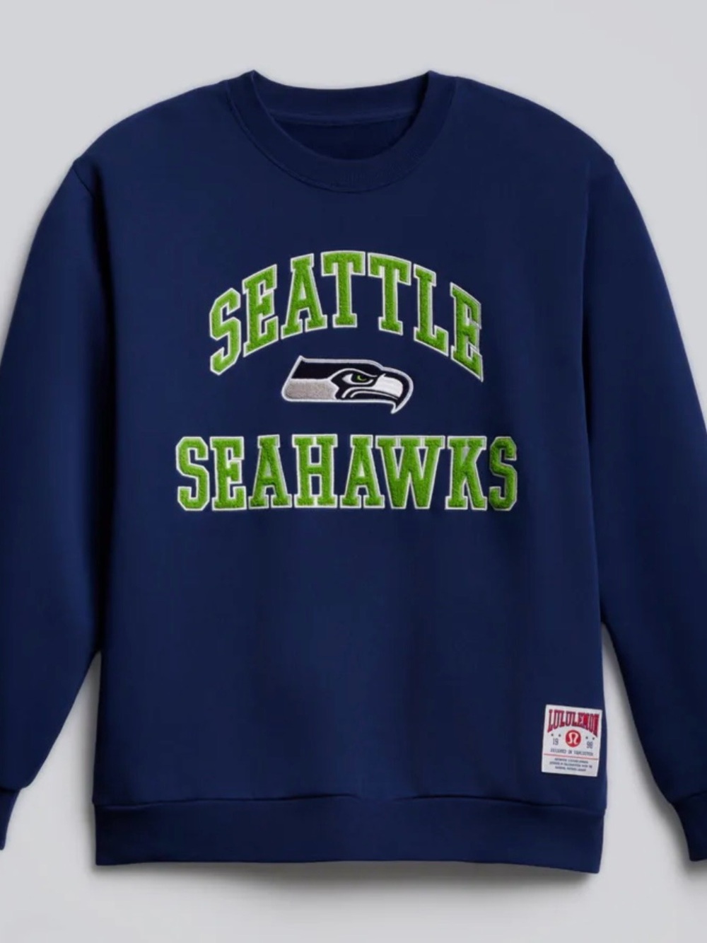 lululemon athletica Seattle Seahawks Navy Crewneck Sweatshirt